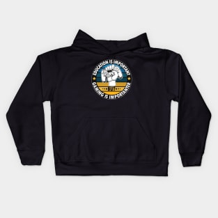 Education Is Important But Gaming Is Importanter Kids Hoodie